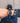 Classic Ebony Theo Blue Men's Wooden Watch